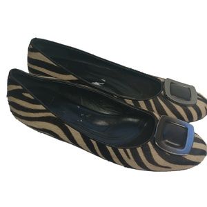 Animal print ballet flat